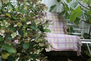 Lavender & Lemon Welsh Tapestry blanket TBV54